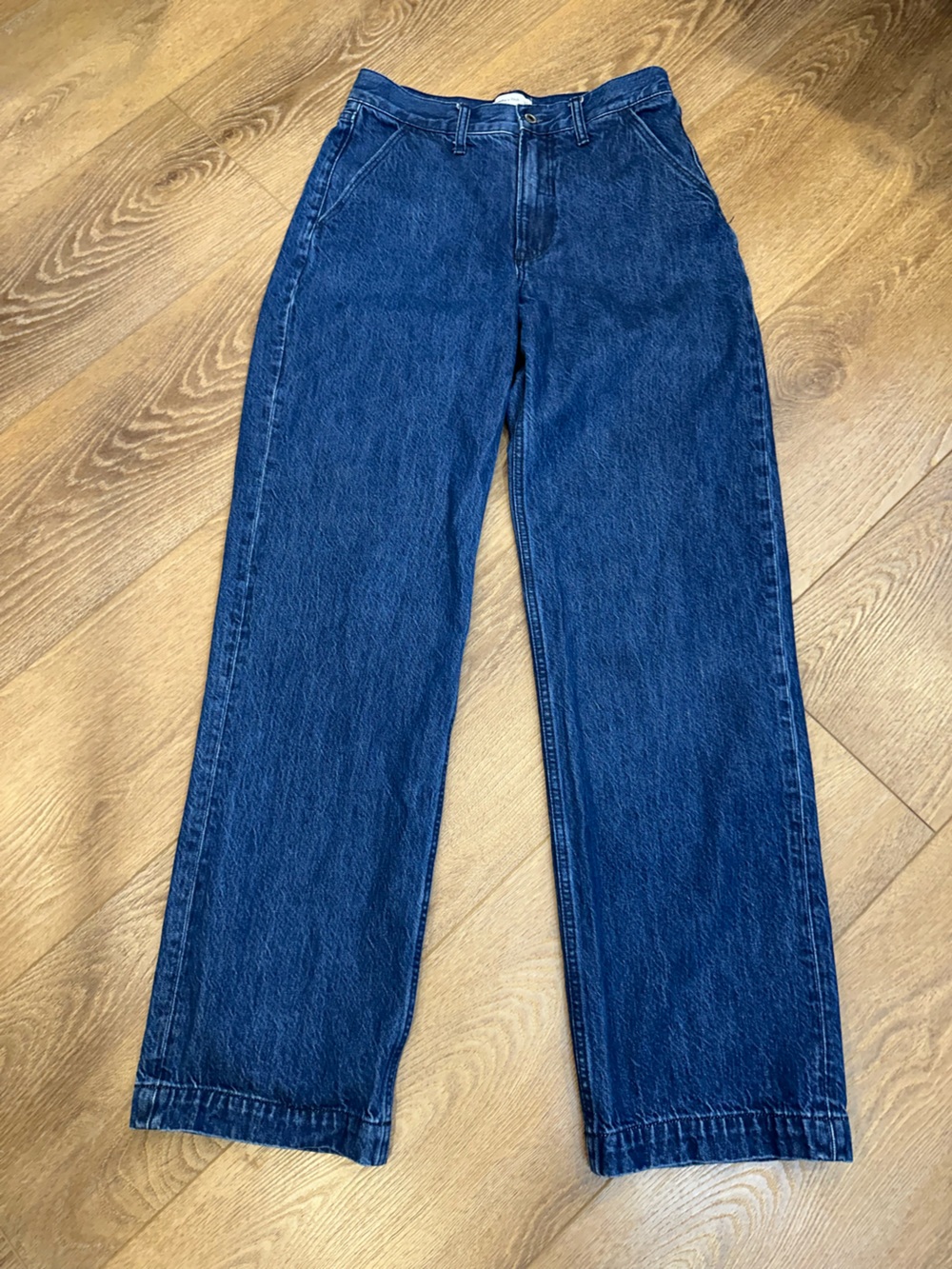 Abercrombie & Fitch “the loose” High-Rise Straight-Leg Jeans - Dark Blue 27 / 4